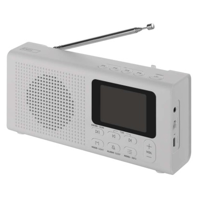 Tragbares Radio mit Bluetooth, DAB / DAB+ / FM, weiß