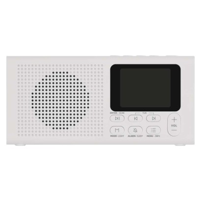 Tragbares Radio mit Bluetooth, DAB / DAB+ / FM, weiß