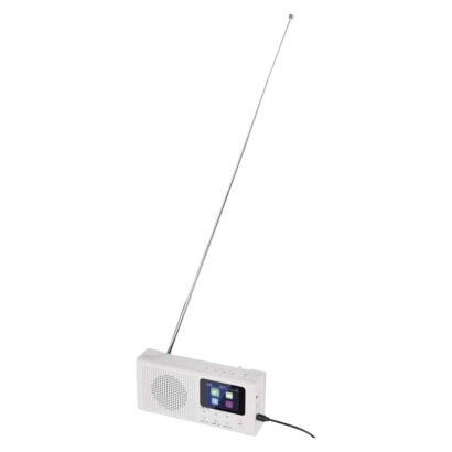 Tragbares Radio mit Bluetooth, DAB / DAB+ / FM, weiß