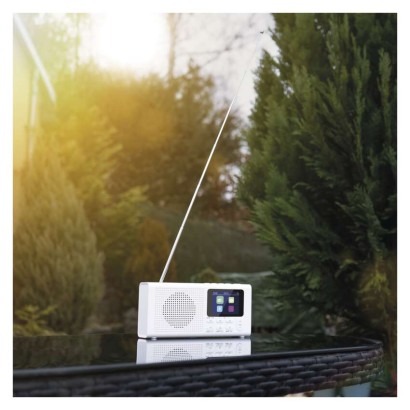 Tragbares Radio mit Bluetooth, DAB / DAB+ / FM, weiß