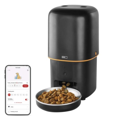 GoSmart dozirnik hrane za hišne živali Pet Care 4 l, črn, Wi-Fi