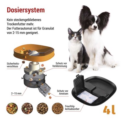 GoSmart Futterspender Pet Care mit Kamera, 4 l, schwarz, Wi-Fi
