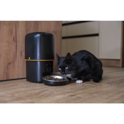 GoSmart dozirnik hrane za hišne živali Pet Care s kamero, 4 l, črn, Wi-Fi