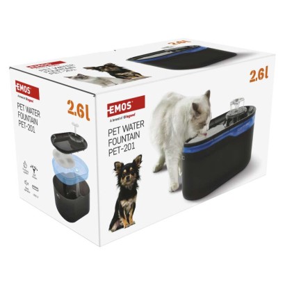 Wasserbrunnen Pet Care, 2,6 l, grau