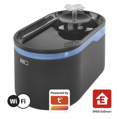 GoSmart napajalnik za hišne ljubljenčke Pet Care, 2,6 l, siv, Wi-Fi