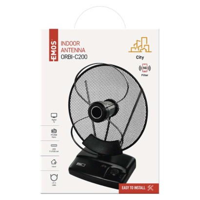 Zimmerantenne CITY ORBI-C200, DVB-T2, DAB, FM, LTE/4G/5G Filter