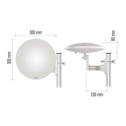 Antena univerzalna VILLAGE MOON–V900, DVB-T2, FM, DAB, filtr LTE/4G/5G