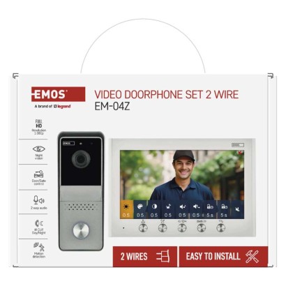 Komplet domačega video domofona  EM-04Z 2WIRE