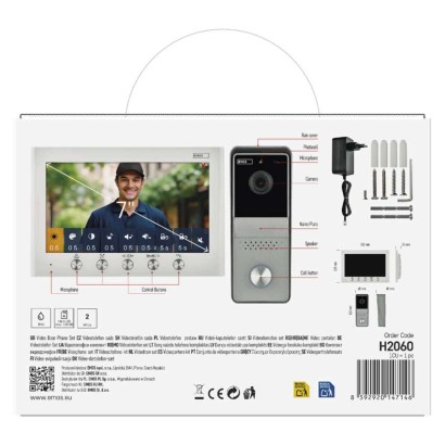 Komplet domačega video domofona  EM-04Z 2WIRE