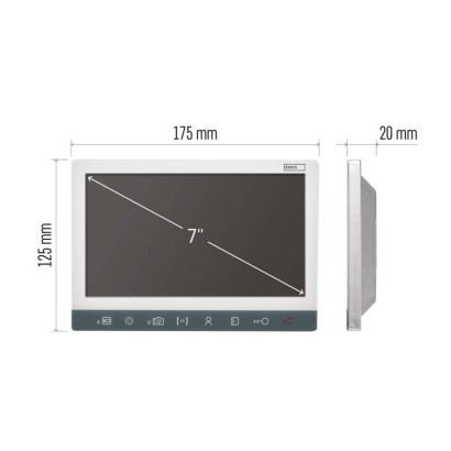 Monitor videotelefonu EM-10AHD 7" LCD