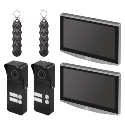 Video-Türsprechanlagen-Set IP-750 mit 2 Eingängen für 2 Teilnehmer