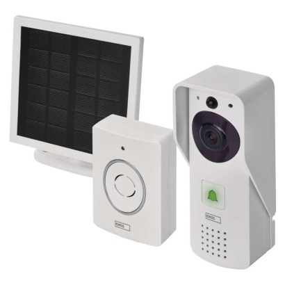 GoSmart bezvadu mājas videozvanītājs ar bateriju IP-09D ar WiFi un saules paneļu