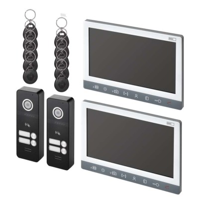 Set videodomofona EM-10AHD z 2 vhodoma za 2 uporabnika