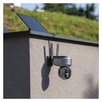 GoSmart venkovní otočná kamera IP-6000 OWL s 4G/LTE, šedá
