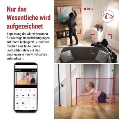 GoSmart Innen drehbare Überwachungskamera IP‑220W mit WiFi