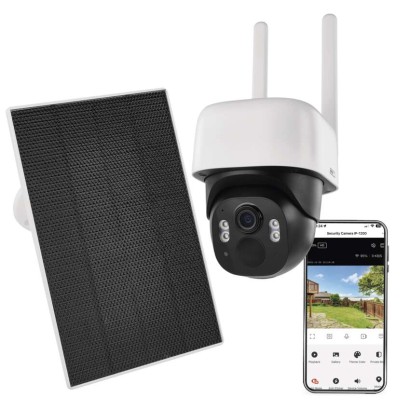 GoSmart Outdoor IP Kamera mit WiFi und Solarpanel IP-1200 WASP, batteriebetrieben