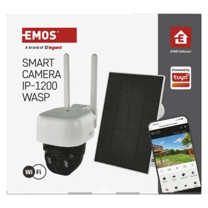 GoSmart Outdoor IP Kamera mit WiFi und Solarpanel IP-1200 WASP, batteriebetrieben