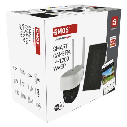 GoSmart Outdoor IP Kamera mit WiFi und Solarpanel IP-1200 WASP, batteriebetrieben