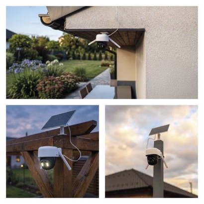 GoSmart Outdoor IP Kamera mit WiFi und Solarpanel IP-1200 WASP, batteriebetrieben
