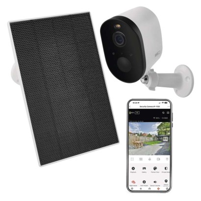GoSmart Outdoor IP Kamera mit WiFi und Solarpanel IP-1150 SNAP, batteriebetrieben