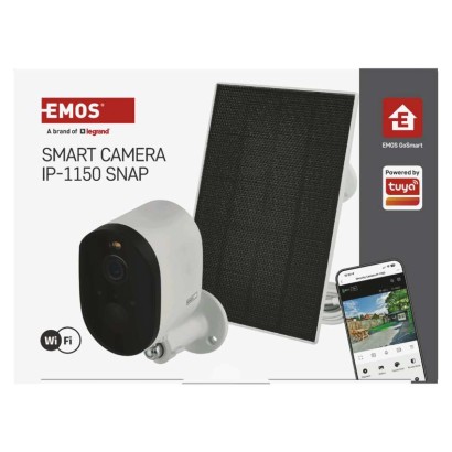GoSmart Outdoor IP Kamera mit WiFi und Solarpanel IP-1150 SNAP, batteriebetrieben