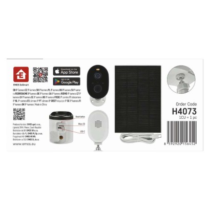 GoSmart Outdoor IP Kamera mit WiFi und Solarpanel IP-1150 SNAP, batteriebetrieben