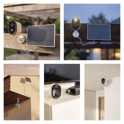 GoSmart Outdoor IP Kamera mit WiFi und Solarpanel IP-1150 SNAP, batteriebetrieben
