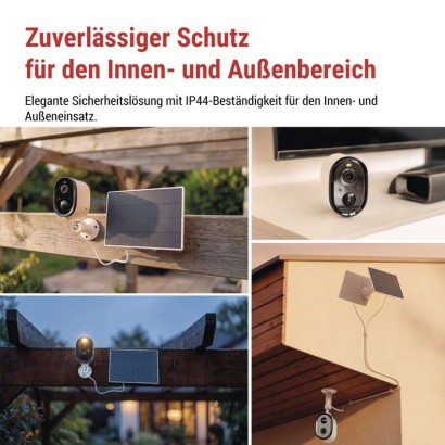 GoSmart Outdoor IP Kamera mit WiFi und Solarpanel IP-1150 SNAP, batteriebetrieben