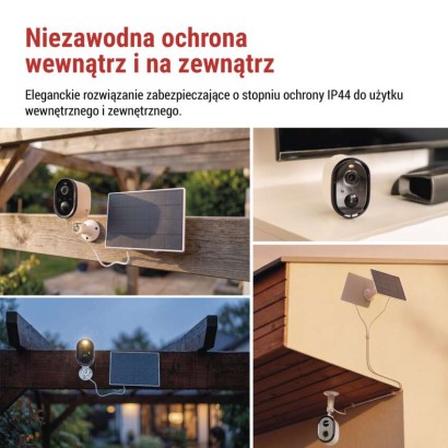 GoSmart Kamera zewnętrzna IP-1150 SNAP z WiFi, akumulatorem i panelem solarnym