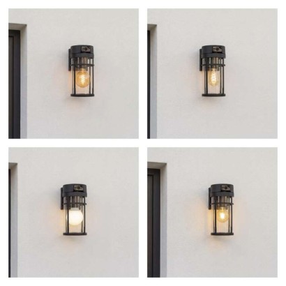 GoSmart Rotierende Outdoor IP Kamera mit WiFi und Licht IP-1300 LANTERN, schwarz