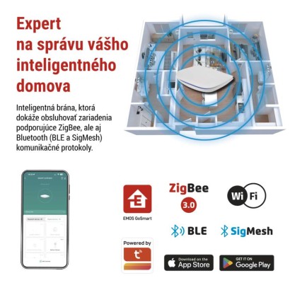 GoSmart Multifunkčná ZigBee brána IP-2000Z s Bluetooth a WiFi