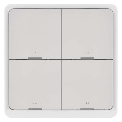 GoSmart Portabler Szenenschalter IP-2004ZW, ZigBee 3.0, 4 Tasten