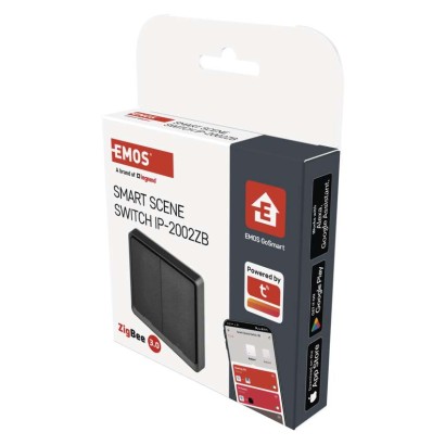 GoSmart Portabler Szenenschalter IP-2002ZB, ZigBee 3.0, 2 Tasten