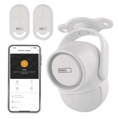 GoSmart alarm IP‑126L GUARDIAN s pohybovým čidlem, 6× dveřní/okenní senzor, WiFi