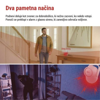 GoSmart alarm IP‑126L GUARDIAN s senzorjem gibanja, 6× senzorjev za vrata/okna, WiFi