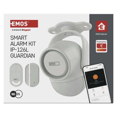 GoSmart alarm IP‑126L GUARDIAN s pohybovým čidlem, 6× dveřní/okenní senzor, WiFi