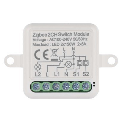 GoSmart stikalni modul IP-2102SZ, ZigBee, 2-kanalni