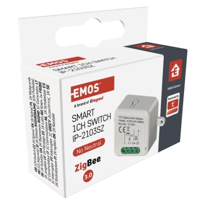 GoSmart kapcsolómodul IP-2103SZ, ZigBee, 1 csatornás (nem igényel N vezetéket)