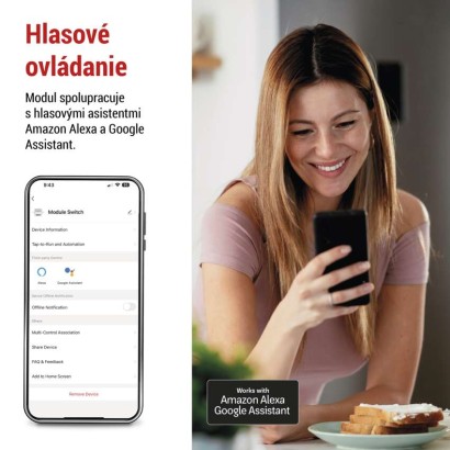 GoSmart prepínací modul IP-2104SZ, ZigBee, 2-kanálový (nevyžaduje N-vodič)