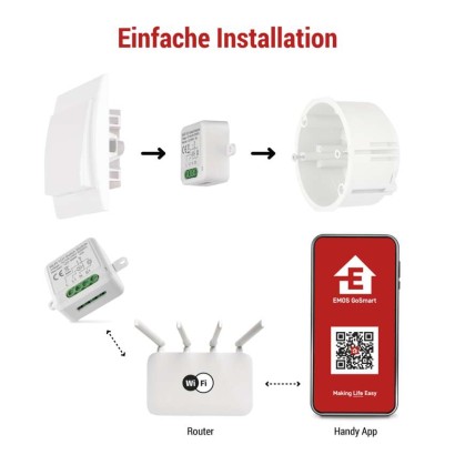 GoSmart Schaltermodul IP-2101SW, WiFi, 1-Kanal 