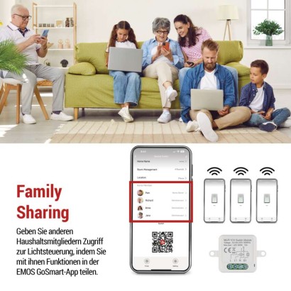GoSmart Schaltermodul IP-2101SW, WiFi, 1-Kanal 