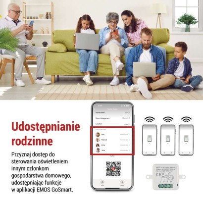 GoSmart Moduł włączeniowy IP-2101SW, WiFi, 1-kanałowy