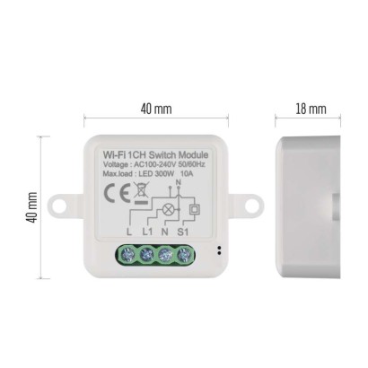 GoSmart Schaltermodul IP-2101SW, WiFi, 1-Kanal 