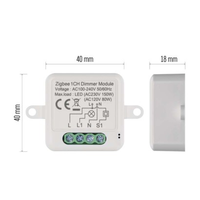 GoSmart Moduł ściemniacza IP-2111DZ, ZigBee, 1-kanałowy