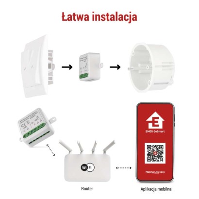 GoSmart moduł do sterowania bramą garażową IP-2131SW, WiFi