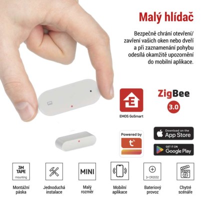 GoSmart Bezdrátový dveřní senzor IP-2011Z, ZigBee