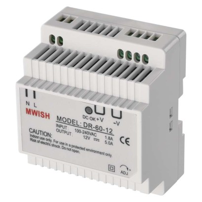 Maitinimo šaltinis 12 V/5 A DC DIN