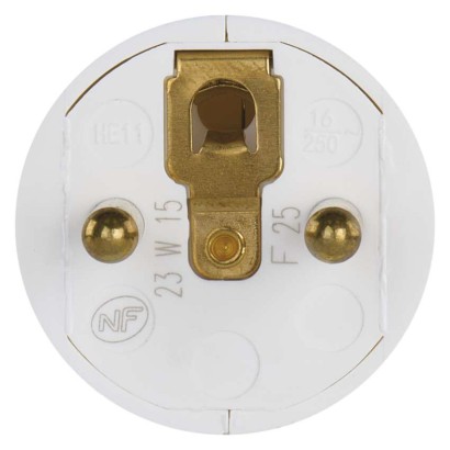 Legrand vidlica priama, biela