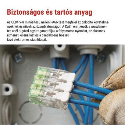 Karos vezetékösszekötő 4 mm2, 10 szt