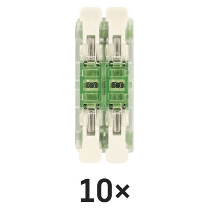 Egyenes karos vezetékösszekötő 4× 0,2–4 mm2, 10 szt